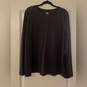 Black Flowy workout top